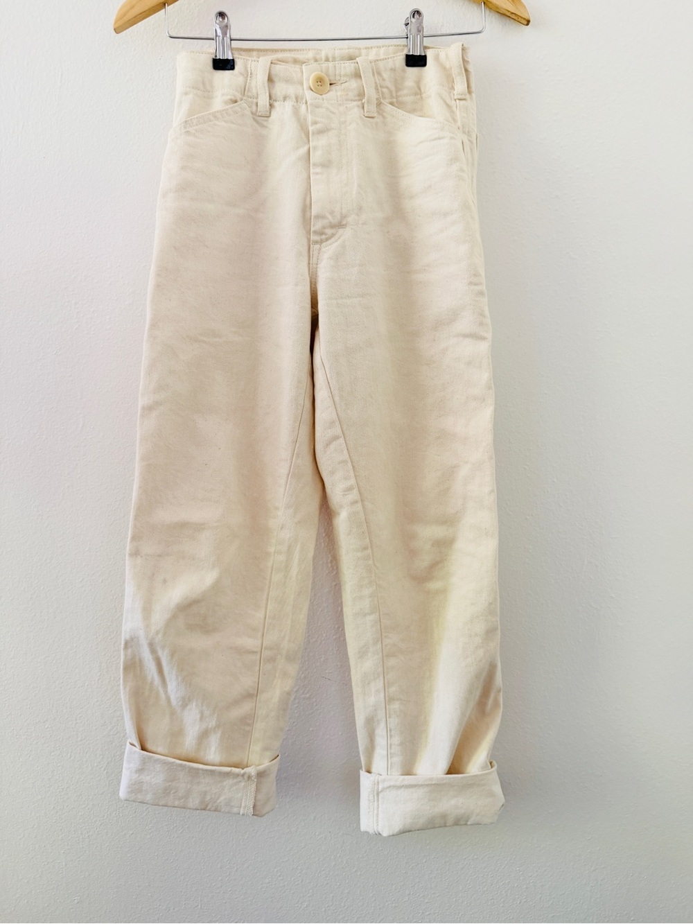 Gravel & Gold Painter Pants - Natural Cream Ivory